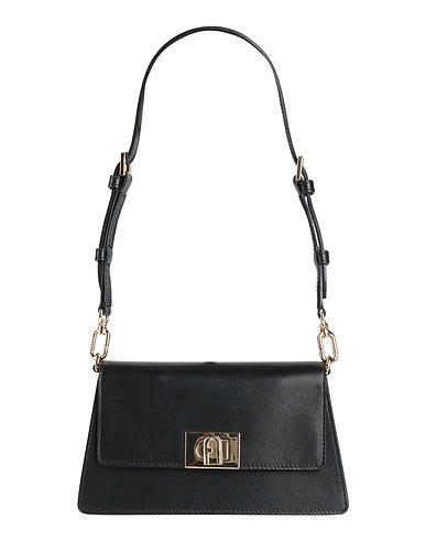 FURLA Shoulder bag Black Leather