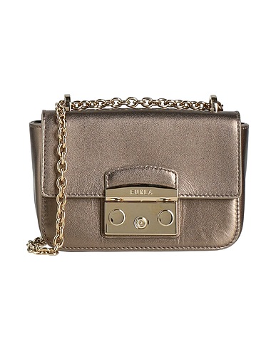FURLA Schultertasche Bronze Leder