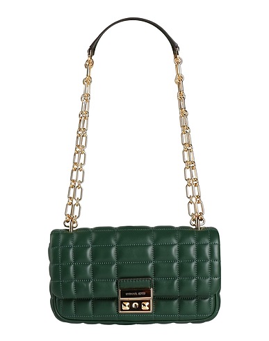 MICHAEL MICHAEL KORS Schultertasche Dunkelgrün 100% Lammleder