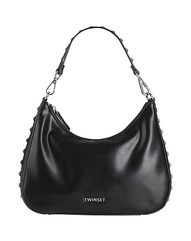 TWINSET Handbag Black 100% Polyurethane