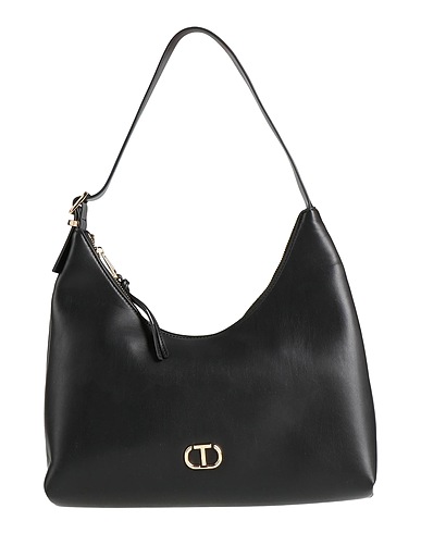 TWINSET Shoulder bag Black 100% Polyurethane