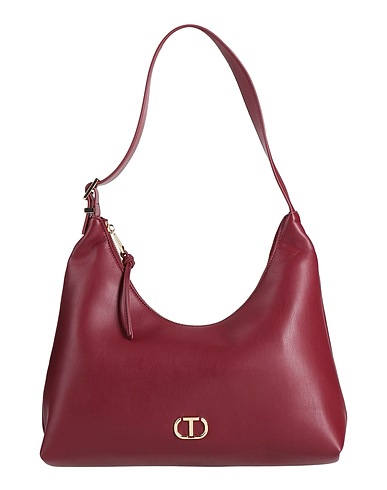 TWINSET Shoulder bag Burgundy 100% Polyurethane
