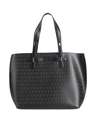 FURLA Handbag Black Leather