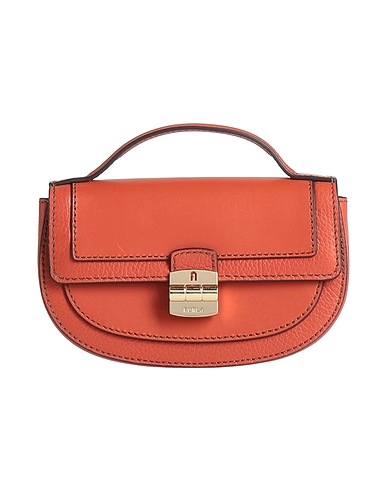 FURLA Handbag Rust Leather