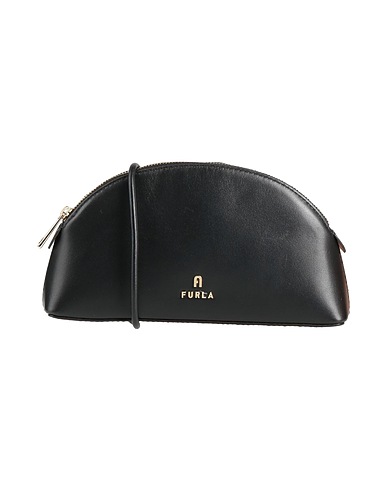 FURLA Сумка на длинном ремешке Чёрный 100% Кожа