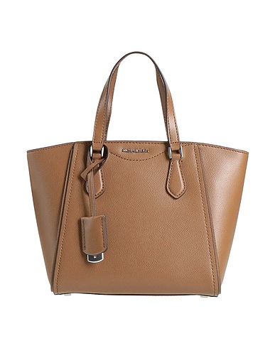 MICHAEL MICHAEL KORS Τσάντα χειρός Ανοιχτό καφέ 100% Δέρμα βοοειδών