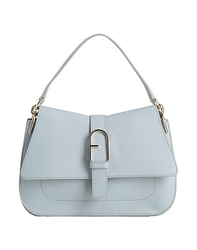 FURLA Handbag Sky blue Leather
