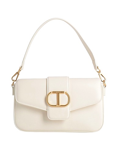 TWINSET Handbag Off white 100% Cow leather