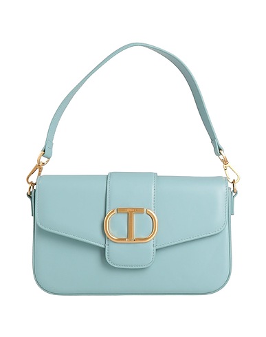 TWINSET Borsa a mano Celeste 100% Pelle di bovino