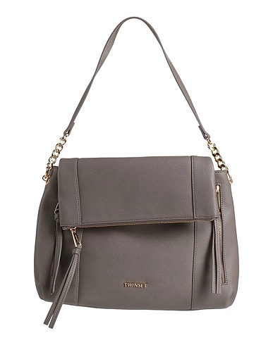 TWINSET Handbag Grey 100% Polyurethane