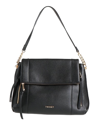 TWINSET Handbag Black 100% Polyurethane