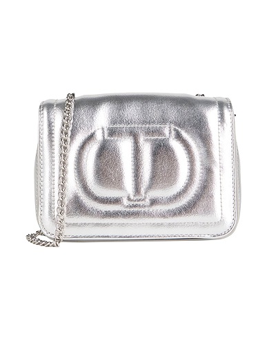 TWINSET Bags Silver 100% Polyurethane