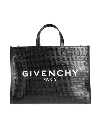 GIVENCHY Handtasche Schwarz 74% Baumwolle, 13% Acryl, 7% Polyurethan, 6% Andere Fasern