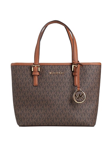 MICHAEL MICHAEL KORS 핸드백 다크 브라운 100% PVC - 폴리염화비닐