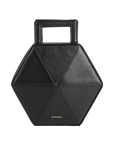 ALOHAS Handtasche Schwarz Rindsleder