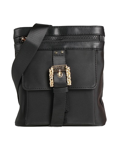 VERSACE JEANS COUTURE Across-body bag Black 90% PVC - Polyvinyl chloride, 10% Polyester