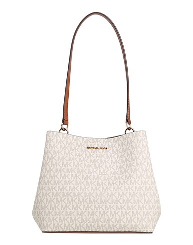 MICHAEL MICHAEL KORS Shoulder bag Off white 88% PVC - Polyvinyl chloride, 9% Polyester, 2% Cotton, 1% Polyurethane