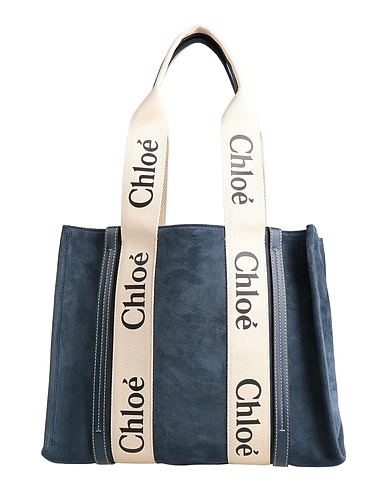 CHLOÉ Shoulder bag Midnight blue 100% Calf hair