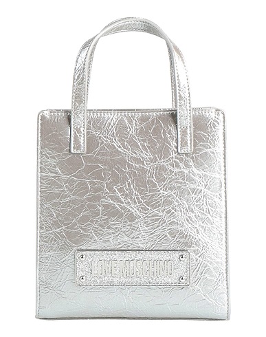 LOVE MOSCHINO Handbag Silver 100% Polyurethane
