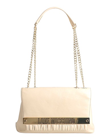 LOVE MOSCHINO Schultertasche Cremeweiß 100% Polyurethan
