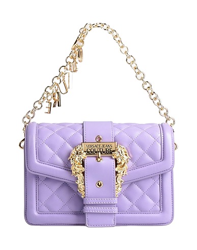 VERSACE JEANS COUTURE Сумки с короткими ручками и клатчи Сиреневый 100% Полиэстер, Полиуретановая смола
