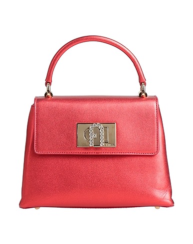 FURLA Handbag Red 100% Leather