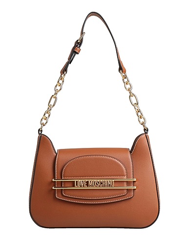 LOVE MOSCHINO Schultertasche Braun Polyurethan