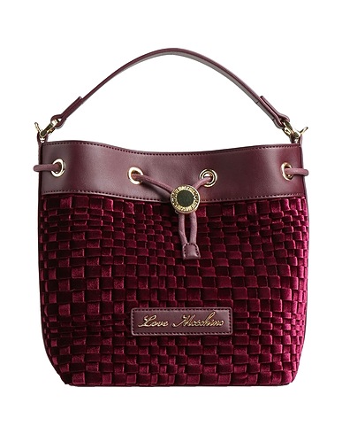 LOVE MOSCHINO Handbag Plum 70% Polyester, 30% Polyurethane