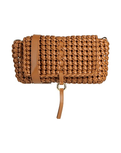 THEMOIRÈ Cross-body bags Camel Textile fibers