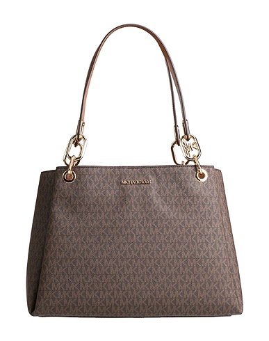 MICHAEL MICHAEL KORS Shoulder bag Dark brown 89% PVC - Polyvinyl chloride, 10% Polyester, 1% Polyurethane