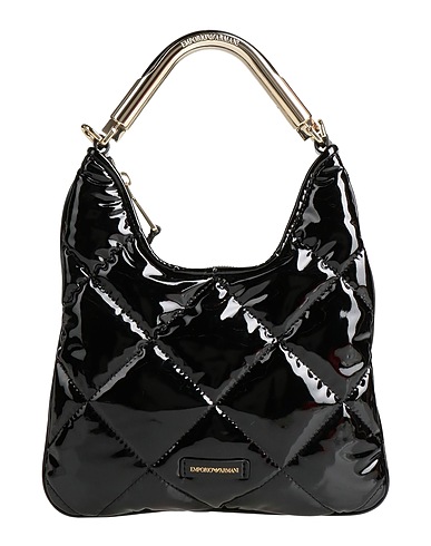 EMPORIO ARMANI Handbag Black 100% Polyester, Polyurethane