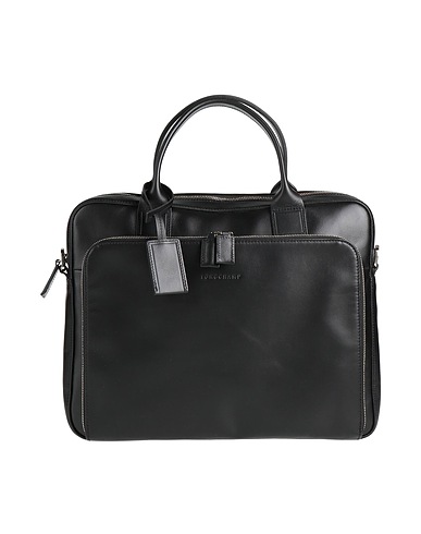 LONGCHAMP Aktentasche Schwarz Leder