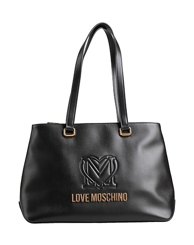 LOVE MOSCHINO Handbag Black 70% Leather, 30% Polyurethane