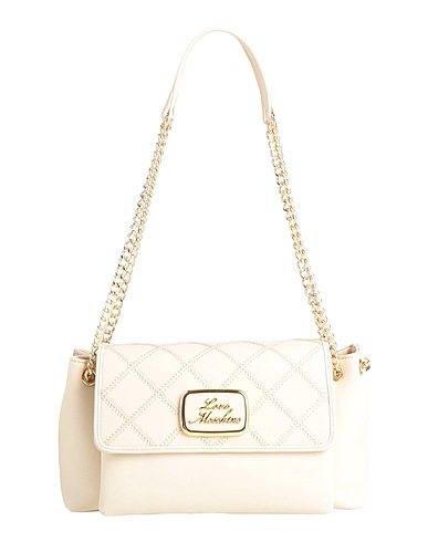 LOVE MOSCHINO Schultertasche Elfenbein 100% Polyurethan