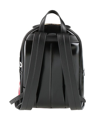 BURBERRY Backpacks Black 95% Cotton, 5% Polyurethane, Lambskin