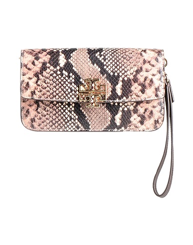 TORY BURCH Τσάντα χειρός Γκρι-καφέ Δέρμα