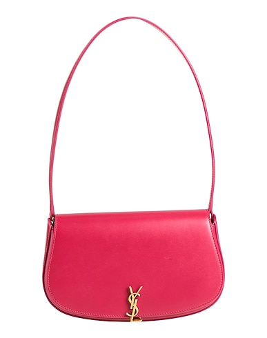 SAINT LAURENT Handbag Burgundy Leather