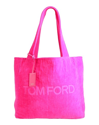 TOM FORD Borsa a spalla Fucsia Cotone, Pelle di vitello, Metallo