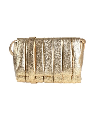 THEMOIRÈ Cross-body bags Gold Textile fibers