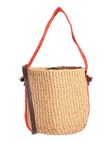 CHLOÉ x MIFUKO Handbag Sand 100% Paper, Calfskin