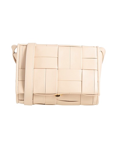 THEMOIRÈ Across-body bag Beige Synthetic fibers