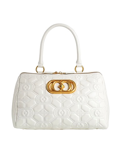 LA CARRIE Handbag QUEEN Off white Leather