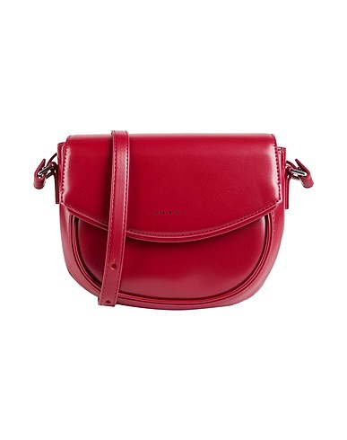 MARNI Handbags Burgundy 100% Polyester, Polyurethane
