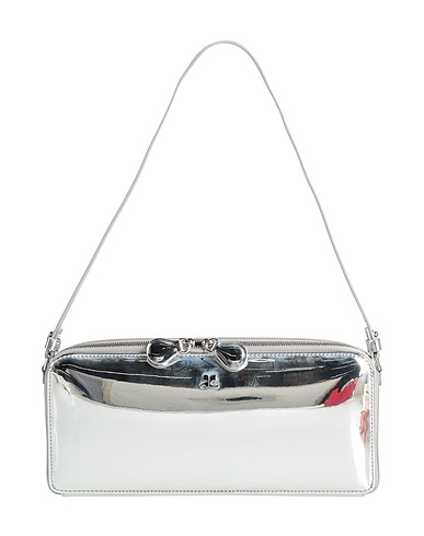 COURRÈGES Shoulder bag Silver 80% Polyurethane, 20% Polyester