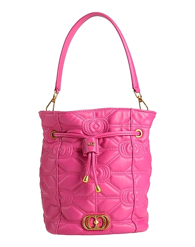 LA CARRIE Handbag QUEEN Fuchsia Leather