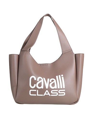 CAVALLI CLASS Handbag Chocolate brown 100% Polyurethane