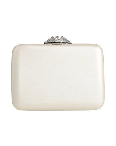 TWENTY FOUR HAITCH Borsa a mano Off white 100% Poliuretano