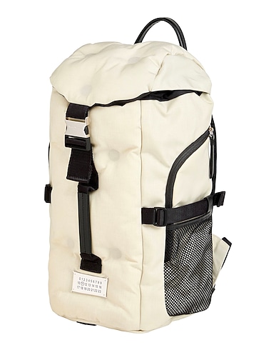 MAISON MARGIELA Backpacks BEIGE 100% Polyamide, Cow leather