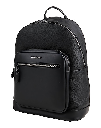 MICHAEL MICHAEL KORS Rucksacks Black Leather, Textile fibres