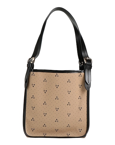A.P.C. Handbag Beige 92% Cotton, 8% Polyurethane